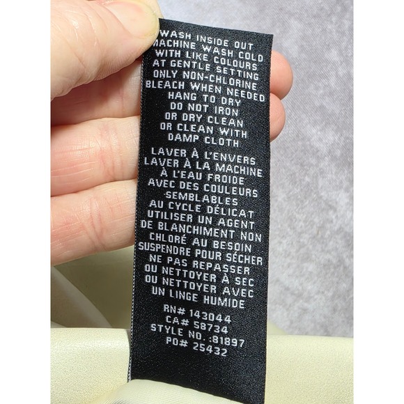 7 For All Mankind Faux Leather Cropped Blazer Cream Double Breasted Jacket M - Picture 8 of 9